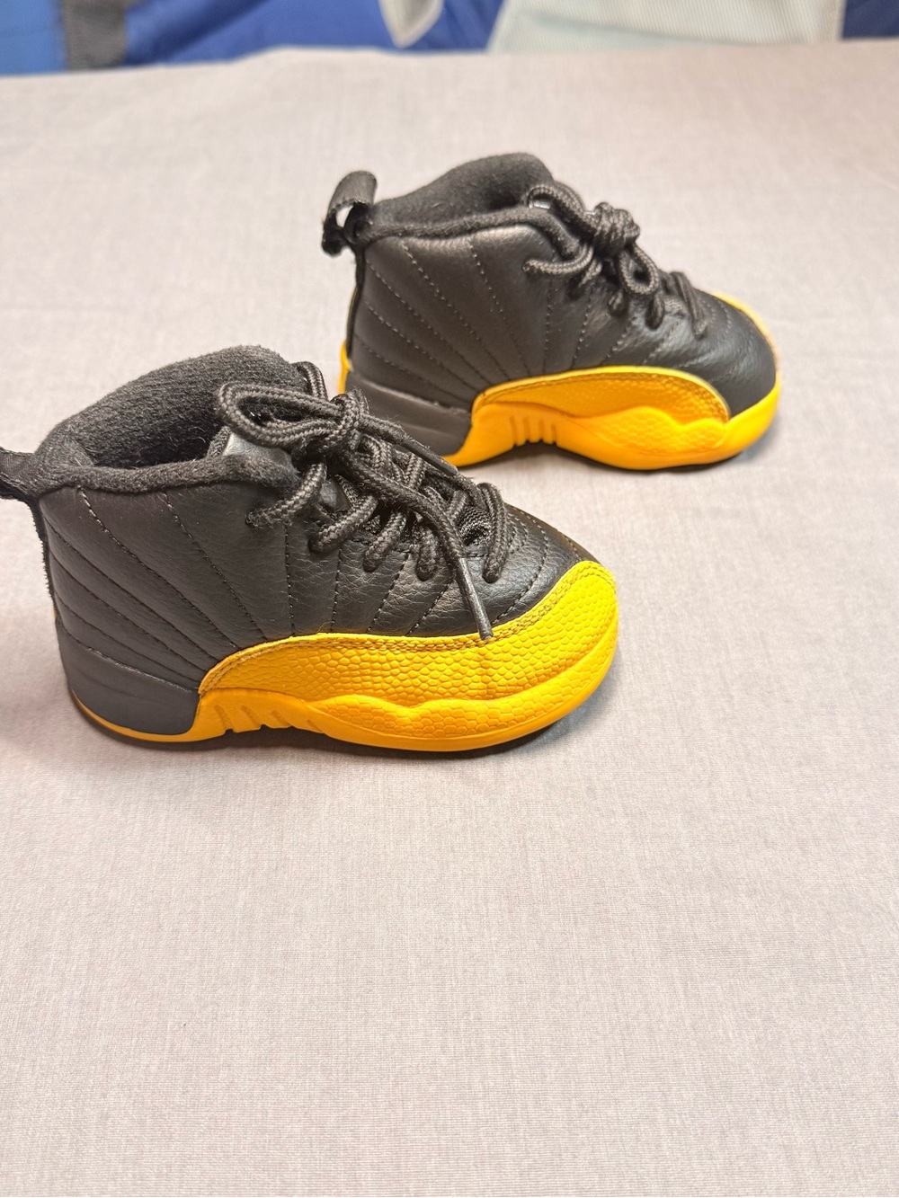Jordan Kids Black and Yellow High-Top Sneakers - Youth Athletic Shoes